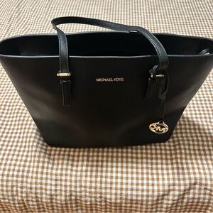 Michael Kors Black Leather Tote